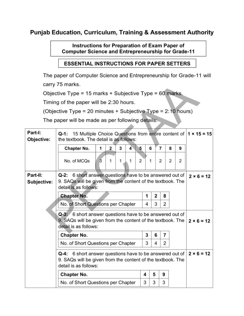 Computer Science & Entrepreneurship 1st year Smart Syllabus 2026 Pairing Scheme Pg#1