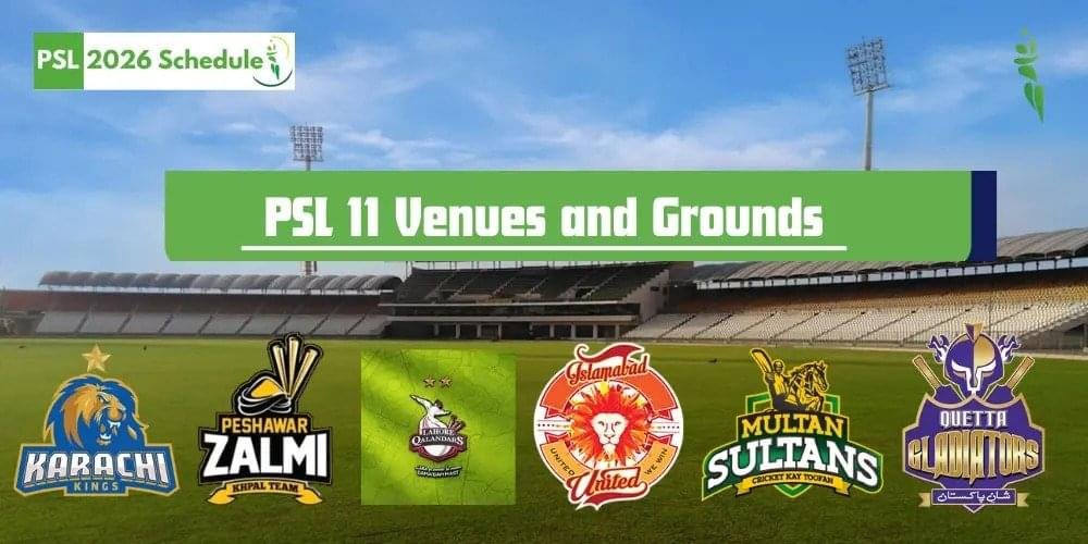 Pakistan Super League 2026 (PSL 11) Dates and Venues
